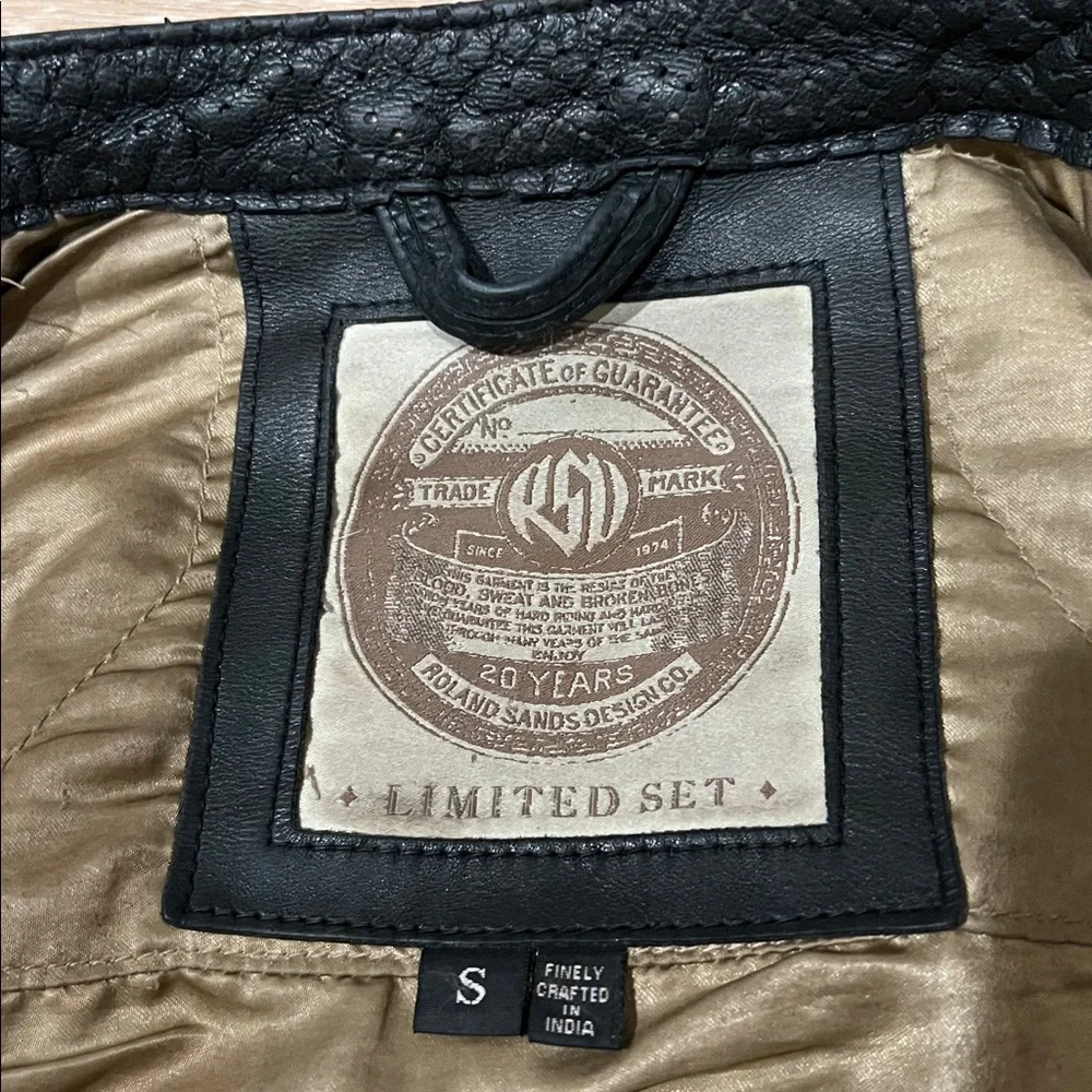 Roland Sands Design Maven distressed Cafe Moto Motorcycle Jacket Womens Small - Picture 3 of 13